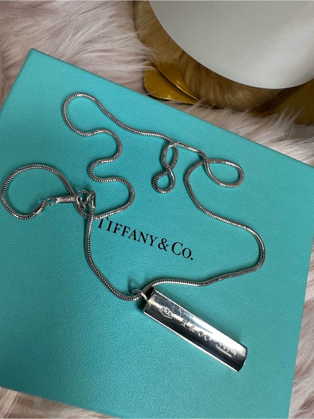 Tiffany and Co tag necklace